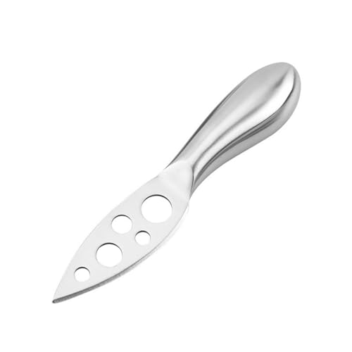 Stainless steel hollow handle cheese knife set 3Cr13 cheese butter fork baking special tool (9 knife types to choose from) one-piece molding easy to clean - size: Circular pointed knife