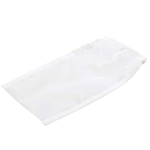 Tinnkee 2 Pack Cold Brew Coffee Bag,120 Micro Food Grade Nylon Ultra Fine Mesh, 8.6x5 inch Reusable Cold Brew Coffee Filter with Seamless Bottom, Coffee Maker
