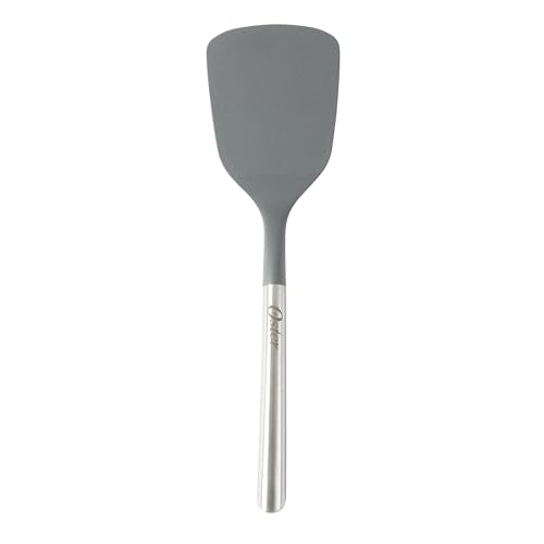 Oster Chadswyck 13” Turner Spatula, Heat Resistant Silicone Head, Stainless Steel Handle, Safe for Nonstick Cookware, Dishwasher Safe - color: Chadswyck (13" Turner)