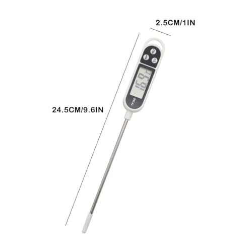 Silver Kitchen Digital Food Thermometer Meat Cake Milk BBQ Cooking Household Thermometer Probe Gauge Electronic Oven Tool,Kitchen Utensils and Gadgets