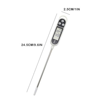 Silver Kitchen Digital Food Thermometer Meat Cake Milk BBQ Cooking Household Thermometer Probe Gauge Electronic Oven Tool,Kitchen Utensils and Gadgets
