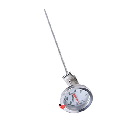 DAN&DRE Probe Cooking 32 * 7 * 7 12" Long Stainless Steel Cooking Probe Thermometer with Clamp/Holder for Food, Meat, Home Brew Wine Kettle
