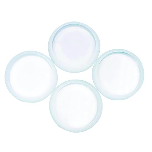 4 pack Wide Mouth Tempered Glass Fermentation Weights for Lacto Fermenting in Wide Mouth Mason, Ball, Canning Jars by Mason Jar Lifestyle (4)
