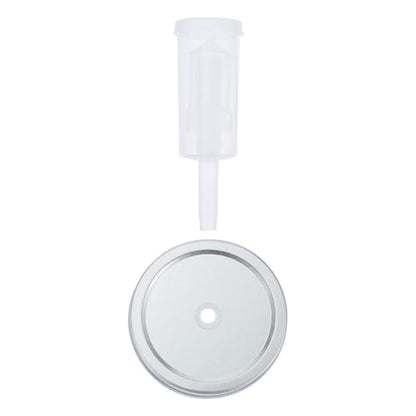 Fermenter Lids and Fermenting Kit for 87mm Wide Mouth Mason Jars with Airlock, Pickle Jar Accessories for Home Fermentation and Canning, 1 Lid + 1 Fermenter Set Random Color