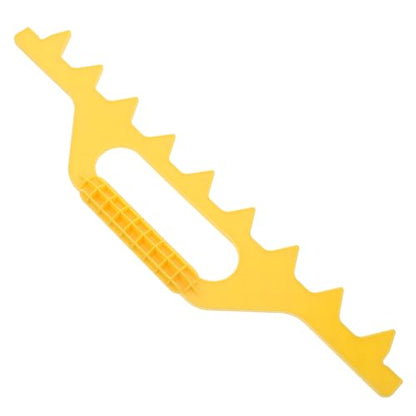 Beehive Frame Spacer Plastic Hive Tool for Beekeeping, Yellow 8-Frame Holder for Bee Hive Spacing, Sturdy Bee Supplies for Beekeepers and Apiary Equipment