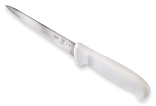 Mercer Culinary Ultimate White 5" Wavy Edge Utility Knife - style: Wavy Edge Utility Knife 5 Inch