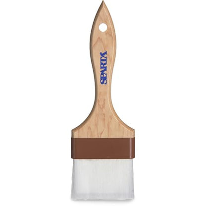 SPARTA Flat Nylon Pastry Brush – 4039900 Pastry Brush for Baking with Hardwood Handle and Nylon Bristles for Kitchens, Restaurants or Catering, 4in - size: 4" Wide Brush