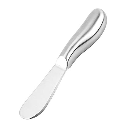 Healifty Stainless Steel Butter Spreader and Cheese Knife Rust Resistant Cream Spatulas for Cake Icing Butter Cheese Kitchen Utensil for Home Bakery and Catering Use