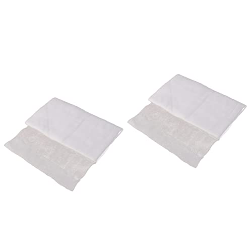 ABOOFAN 4pcs Cotton Cheesecloth Fabric Unbleached Fine Mesh Strainer Cheese Maker Tack Cloth for Straining Sauces Soups - color: Whitex2pcs, size: Size 3x2pcs