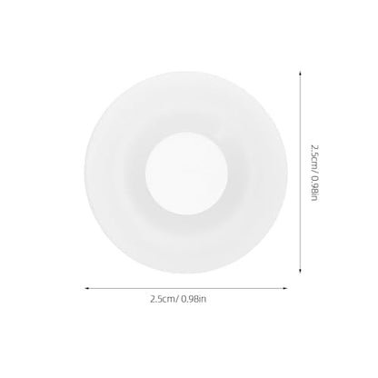 12pcs White Full-cover Sealing Gaskets for Swing Top Bottles, Beer and Soda Bottle Washers Replacement, Leak-proof Flip Cap Seals for Home Brewing and Fermentation