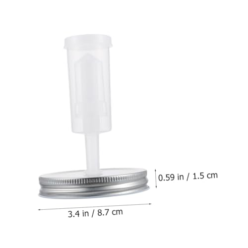 Tofficu Fermenting Jar Lid Kit for 87mm Wide Mouth Mason Jars with Airlock Fermentation Tool Pickles Can Lid Set for Home Canning and Sourdough Proofing with Fermenter Random Color