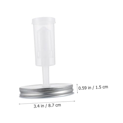 Tofficu Fermenting Jar Lid Kit for 87mm Wide Mouth Mason Jars with Airlock Fermentation Tool Pickles Can Lid Set for Home Canning and Sourdough Proofing with Fermenter Random Color