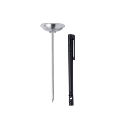 KitchenAid KQ919 Analog Instant Read Food and Meat Thermometer with 1.75-inch Dial, Recalibration Feature, Black Storage Sleeve - color: Black, size: 1.75 Inch
