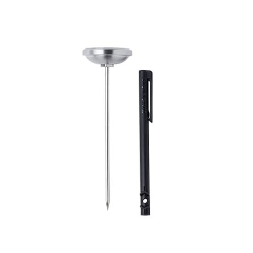 KitchenAid KQ919 Analog Instant Read Food and Meat Thermometer with 1.75-inch Dial, Recalibration Feature, Black Storage Sleeve - color: Black, size: 1.75 Inch