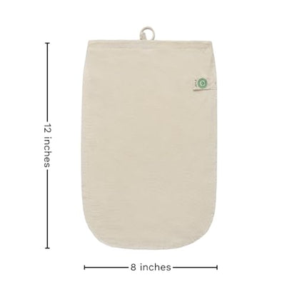 3 Pack Reusable Cold Brew Coffee Bags - 100% Organic Cotton Reusable Cold Brew Coffee Filters Bags - Large Coffee Sock Filters - Mason Jar Cold Brew Bags - Washable Coffee Filter Pouch (Large 12"x8")