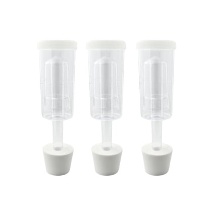 5 Gallon Carboy FE320 Clear Bundle with Fastrack 3 Piece Airlock Set for Fermenting Wine and Beer with Drilled Stopper Durable Bung and transparent Airlock
