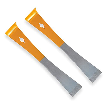 Stainless Steel Beekeepers Hive Tool Set with a Very Strong Flat Bar for Prying Bee Hives Apart, Lifting Frames and Bent Edge for Scraping Your Beehive and Supplies Clean of Wax, 2 Pack - style: Standard Hive Tool -2 Pack