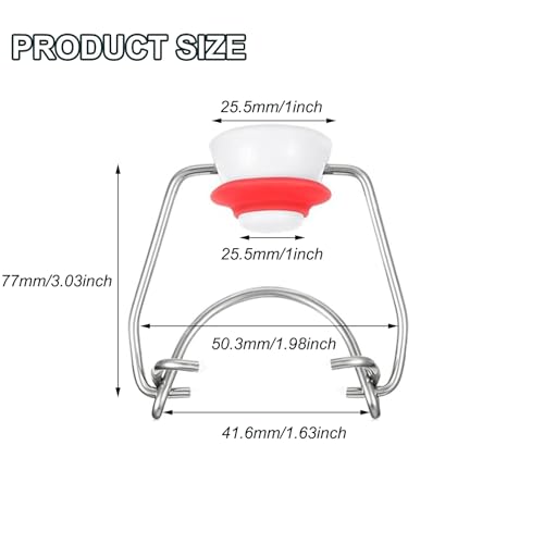 TopHomer 3 Pcs Swing Top Glass Bottle Caps Airtight Flip Top Replacement Caps with Silicone Gasket for Beer, Soda, Home Brew and Other Liquids