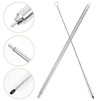 Stainless Steel Beer Bottling Wand with Valve for Oktoberfest Party Sturdy Bottling Wand for Home Brewing