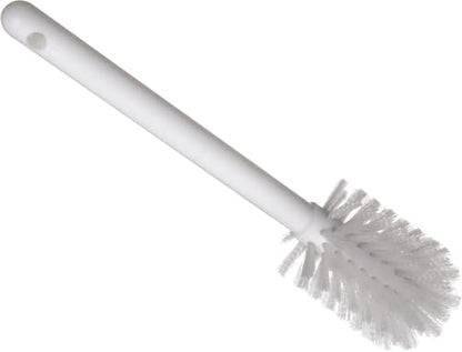 SPARTA Large Water Bottle Brush Ideal for Wide-Mouth Jars, Bottles and Tumblers, Dishwashing Tool with Handle for Home and Commercial Kitchens, Plastic, 12 Inches, Brown - color: White