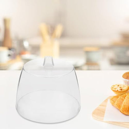 Clear Cheese Curler Cover Acrylic Cheese Grater Lid Replacement with Handle Dome Shaver Cover for Rotary Grater Food Storage Display Dessert Table Decor