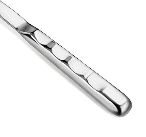 New Star Foodservice Hollow Handle Notched Serving Spoon (Silver, Cake Server (11-Inch)) - size: Cake Server (11-Inch)