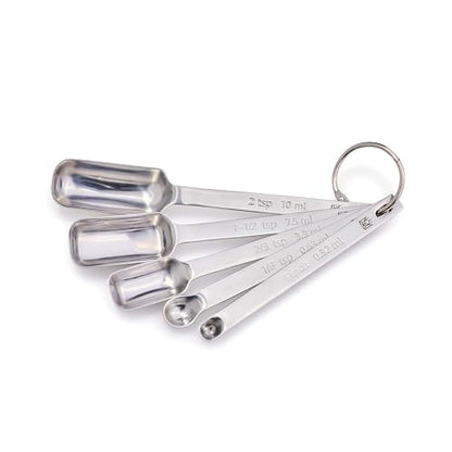 King Arthur Baking Company Odd-Sized Measuring Spoons, 18/8 Stainless Steel, 5-Piece Set, Precision Measures, For Baking And Cooking - style: Stainless Steel, 5-Piece Set