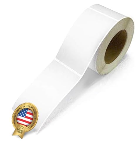 NextDayLabels 500 Rectangle Stickers (3" x 5") - Color Coding Labels Roll - Moving Labels for Boxes, Colored Inventory Stickers for Packing, Organizing, and Storage (White) - color: White