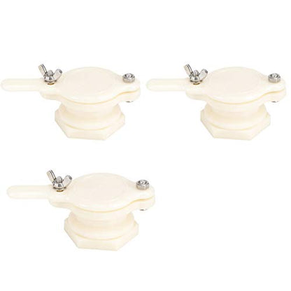 3set Honey Tap Gate Valve, Sealing Convenience Honey Extractor Tap Honey Bucket Accessories for Beekeeping Equipment Supply