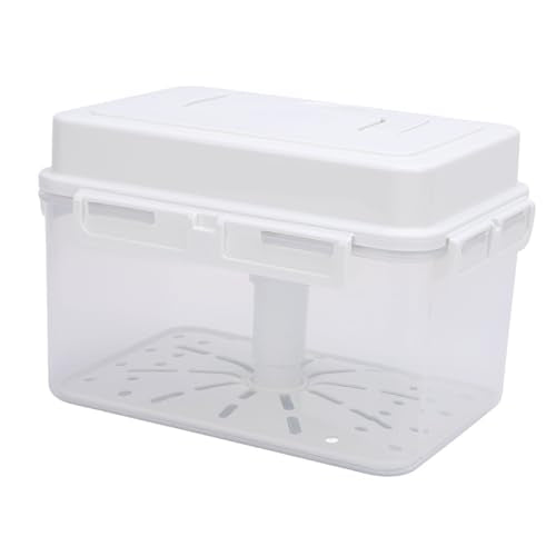 Focket Kimchi Pickle Container, Leakproof Fermentation Storage Container with Press Plate for Sauerkraut and Pickle (5L) - size: 5L, style: 5L US