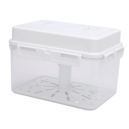 Focket Kimchi Pickle Container, Leakproof Fermentation Storage Container with Press Plate for Sauerkraut and Pickle (5L) - size: 5L, style: 5L US