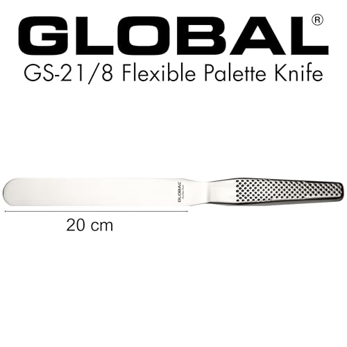 Global 8 inch Straight Spatula, Stainless Steel, GS-21/8 - size: 8-Inch