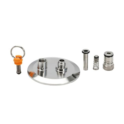 WHYLE Home & Brewing 3" TC End Cap with Gas Ball Lock Post and PRV 18 PSI Dry Hopper Accessories Homebrew Conical Fermenter Accessories Brewing Accessories