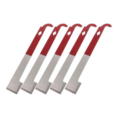 TOYANDONA 5pcs Stainless Steel Hive Tool Kit for Beekeepers – Multi-Function Beekeeping Scraper, Frame Lifter and Uncapping Knife Set for Beehive Maintenance and Honey Harvest