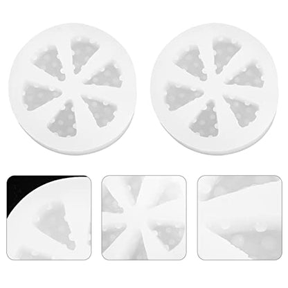 jojofuny 2inch Mini Cheese Silicone Mold, 2pcs Miniature 3D Silicone Mold for Dollhouse Soap Making, DIY Dessert Baking, Candle Making - color: Transparent, size: 5.5X5.5X1.5CM