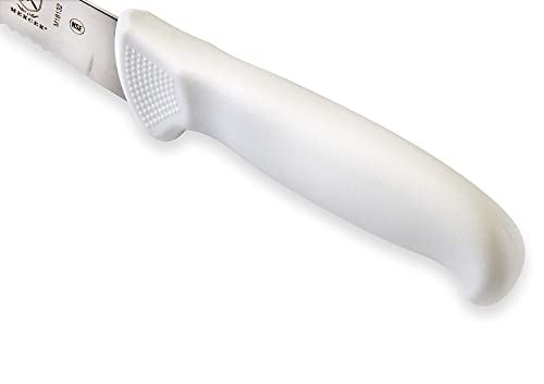 Mercer Culinary Ultimate White 10" Curved Wavy Edge Bread Knife, White - style: Curved Wavy Edge Bread Knife 10 Inch
