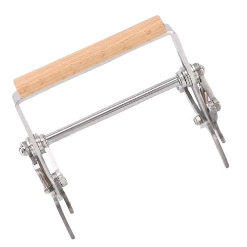 Fdit Beehive Frame Gripper, Beekeeping Gripper Tool with Ergonomic Wooden Handle, Portable Beekeeping Tool for Inspection and Honey Harvesting