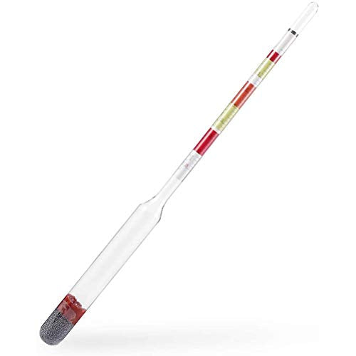 GLOGLOW 3 in 1 Triple Scale Hydrometer, Densimeter for Beer Wine Cider Kombucha Brewing