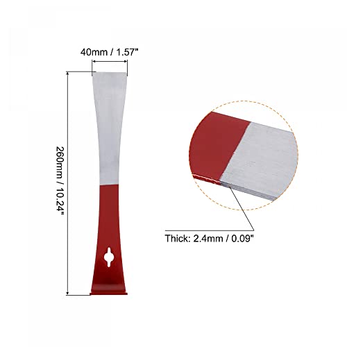 uxcell Stainless Steel Beehive Scraper Tools, Beehive Frame Lifter with Red Paint Handle Beekeeping Equipment Tool for Beekeepers