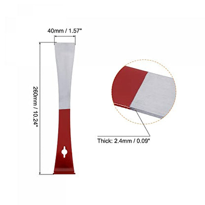 uxcell Stainless Steel Beehive Scraper Tools, Beehive Frame Lifter with Red Paint Handle Beekeeping Equipment Tool for Beekeepers