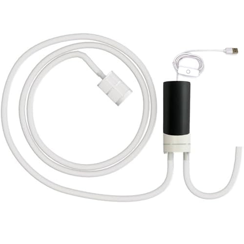 Food Grade Wine Siphon Pump, USB Wine Transfer Pump Auto Siphon Self Priming Pump for Bottling Home Brew Wine, Beer, Mead, Water, Beverages and Kombucha Beer Transfer Pump No Mess 2L/Min Low Noise - color: Black