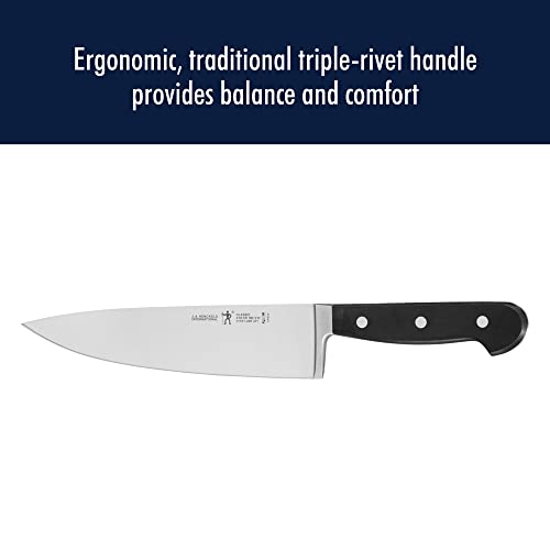 Henckels Classic 3-Pc Starter Chef Knife Set, Razor-Sharp German Engineered | Fully Forged Construction Provides Balance with Traditional Triple-Rivet Handles Enables Comfortable Easy Cutting. - style: Kitchen Knife Set