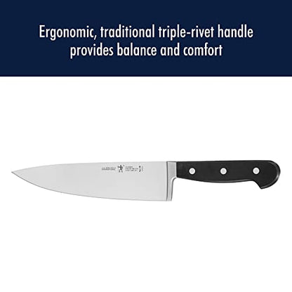 Henckels Classic 3-Pc Starter Chef Knife Set, Razor-Sharp German Engineered | Fully Forged Construction Provides Balance with Traditional Triple-Rivet Handles Enables Comfortable Easy Cutting. - style: Kitchen Knife Set