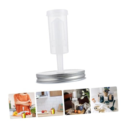Abaodam Fermenter Jar Lids Fermenting Kit for 87mm Wide Mouth Mason Jars with Airlock Fermentation Lid for Home Canning and Preserving Random Color