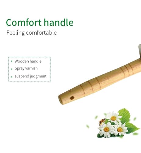 TopHomer Beekeeping Uncapping Fork Stainless Steel Honeycomb Honey Fork Knife 2 in 1 Beekeeping Tool Easy to Use
