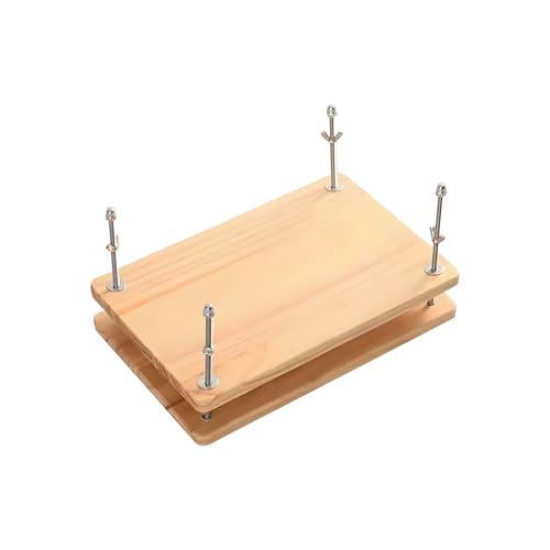 Professional Wooden Book Press with Steel Bolts for Binding and Restoration Cheese Press