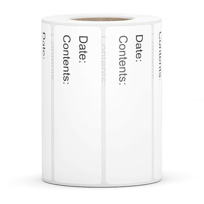 500 Pcs 1 x 3 inch Freezer Refrigerator Food Labels, Removable Freezer Labels for Food Containers, Mason Jar Labels, No Residue Food Storage Labels Perfect for Kitchen, Can Not be Torn