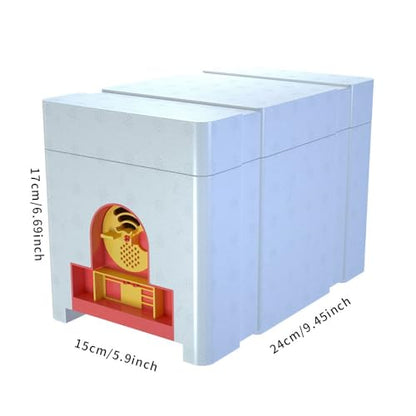1set Nuc Box for Bees, 120kg/m³ High Density Foam Beehive Kit with 4 Plastic Frames & 1 Feeder, Queen Bee Mating Rearing Hives Essential Beekeeping Supplies