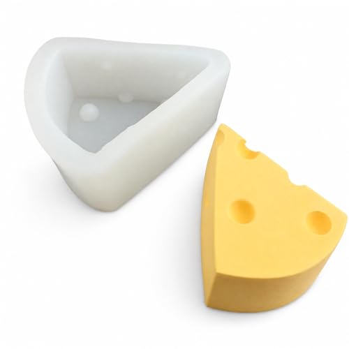 AWEJRIXX Silicone Mold for DIY Baking and Craft Projects, Flexible Reusable Mold for Chocolate, Candy, Fondant, Resin, Clay, Soap, Cake Decoration and Handmade Small Shapes (Half Round Cheese Shape) - color: Half Round Cheese Shape