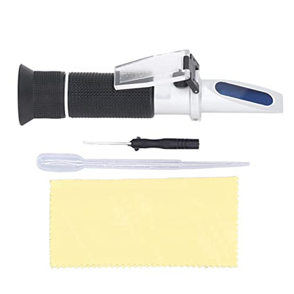 Refractometer for Beer and Wine Brewing Portable Sugar Refractometer with ATC, Brix Measurement Tool for Homebrewing, Winemaking, and Fermentation